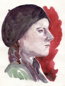 Watercolour portrait